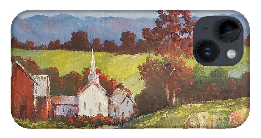Autumn iPhone 14 Case featuring the painting New England Splendor by ML McCormick