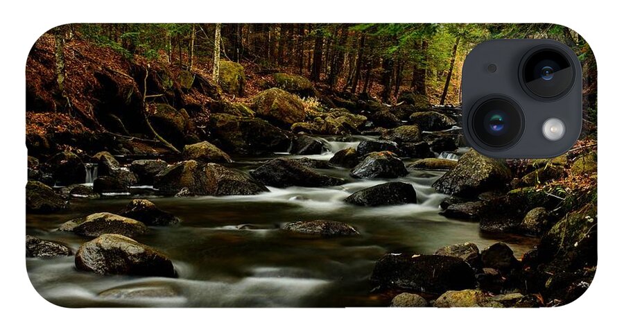 New Hampshire iPhone 14 Case featuring the photograph New Hampshire Brook by Steve Brown