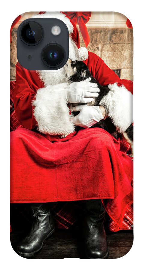Newt iPhone Case featuring the photograph Newt with Santa 1 by Christopher Holmes