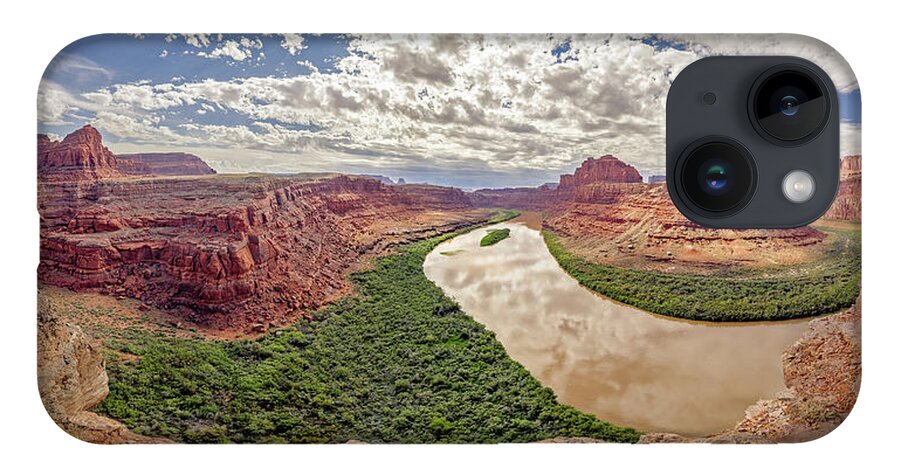 Shafer Trail iPhone 14 Case featuring the photograph November 2022 Goose Neck Bend by Alain Zarinelli