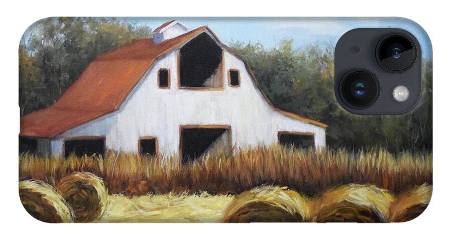 Barn Painting iPhone Case featuring the painting Okemah Barn by Cheri Wollenberg