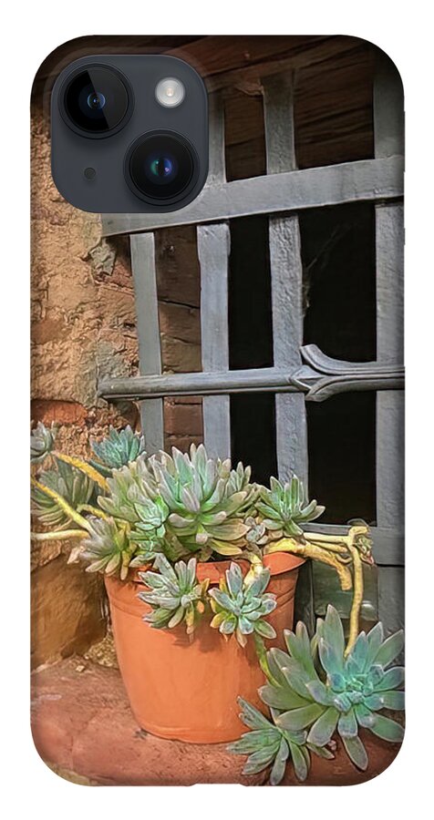 Tuscan Window iPhone Case featuring the photograph Old Historic Tuscan Windowsill by Rebecca Herranen