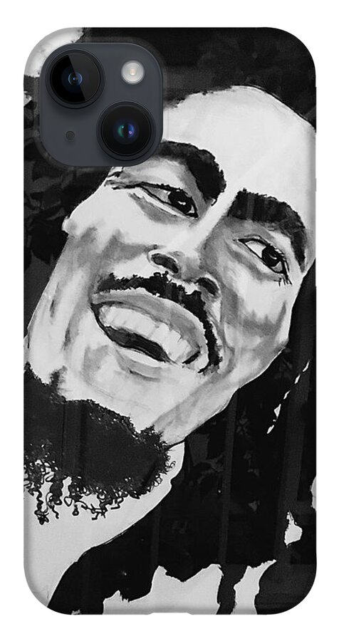  iPhone 14 Case featuring the drawing One Love by Angie ONeal