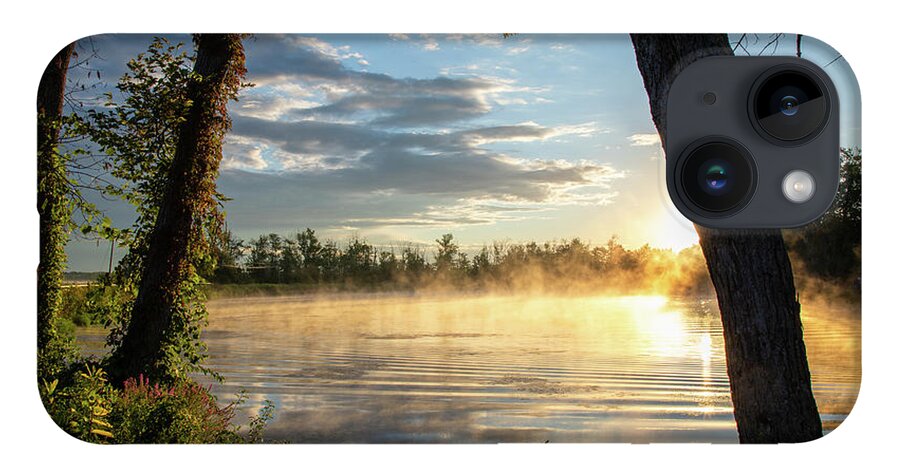 Sunrise iPhone 14 Case featuring the photograph Oneida River Sunrise by Rod Best