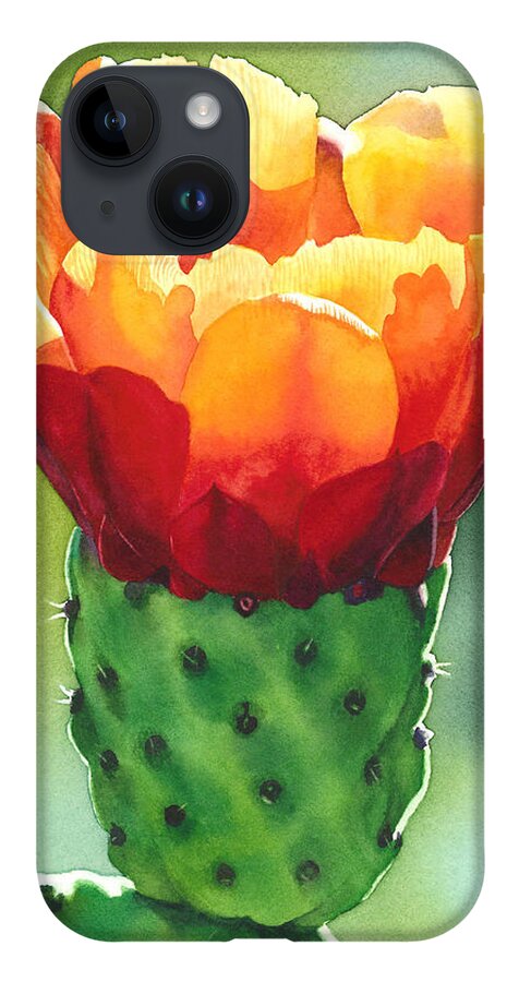 Opuntia iPhone 14 Case featuring the painting Opuntia by Espero Art