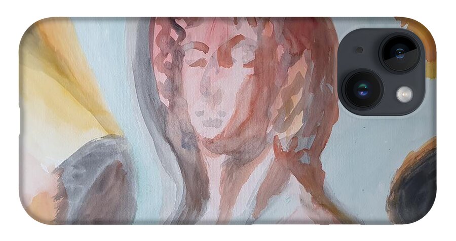 Classical Greek Sculpture iPhone Case featuring the painting Original Identity by Enrico Garff
