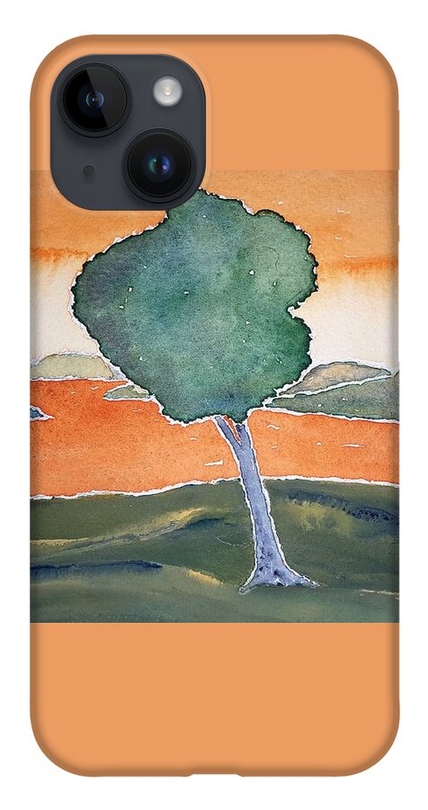 Watercolor iPhone 14 Case featuring the painting Otsego Lake by John Klobucher