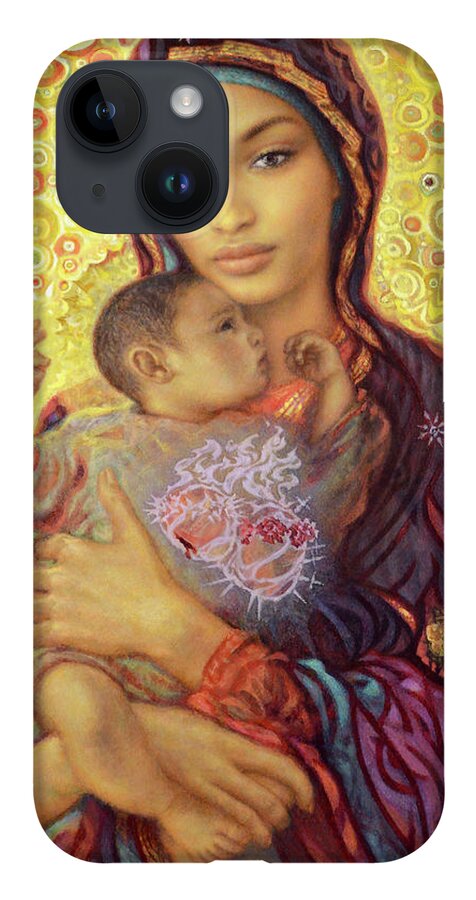 Our Lady iPhone Case featuring the painting Our Lady of Kibeho by Smith Catholic Art