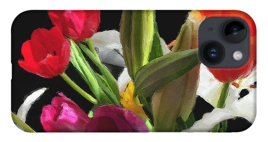 Tulips iPhone 14 Case featuring the photograph Out of the Darkness...Light by Brian Watt