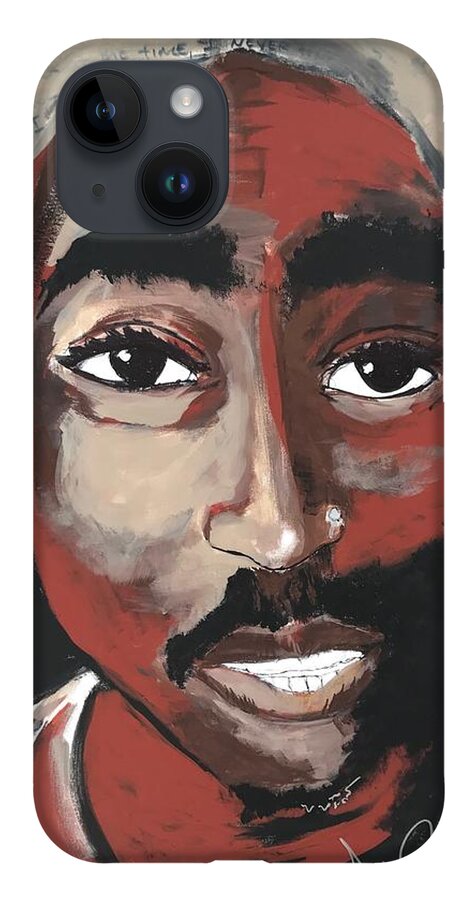  iPhone 14 Case featuring the painting Pac by Angie ONeal