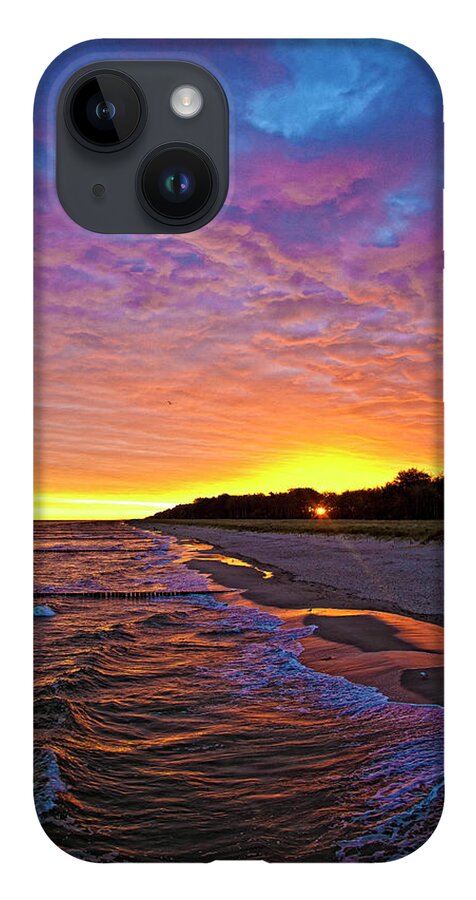 Baltic Coast iPhone 14 Case featuring the photograph Painting the Sky by Phil Marty