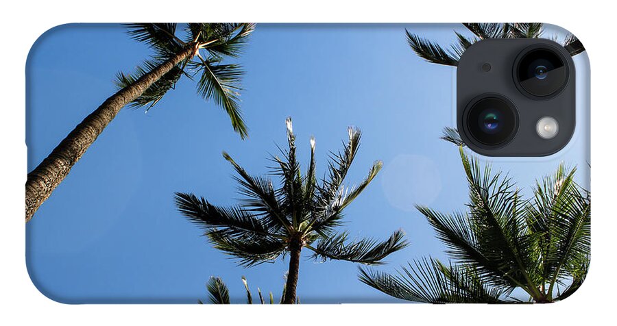 Maui iPhone 14 Case featuring the photograph Palm Trees by Wilko van de Kamp Fine Photo Art