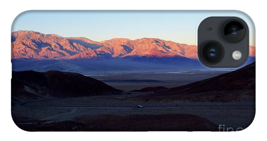 Death Valley iPhone 14 Case featuring the photograph Panamint Mountain Range of Death Valley by L Bosco