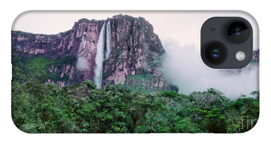 Dave Welling iPhone 14 Case featuring the photograph Panorama Angel Falls Canaima Np Venezuela by Dave Welling
