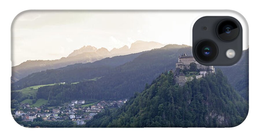European iPhone 14 Case featuring the photograph Panorama of Hohenwerfen Castle by Vaclav Sonnek