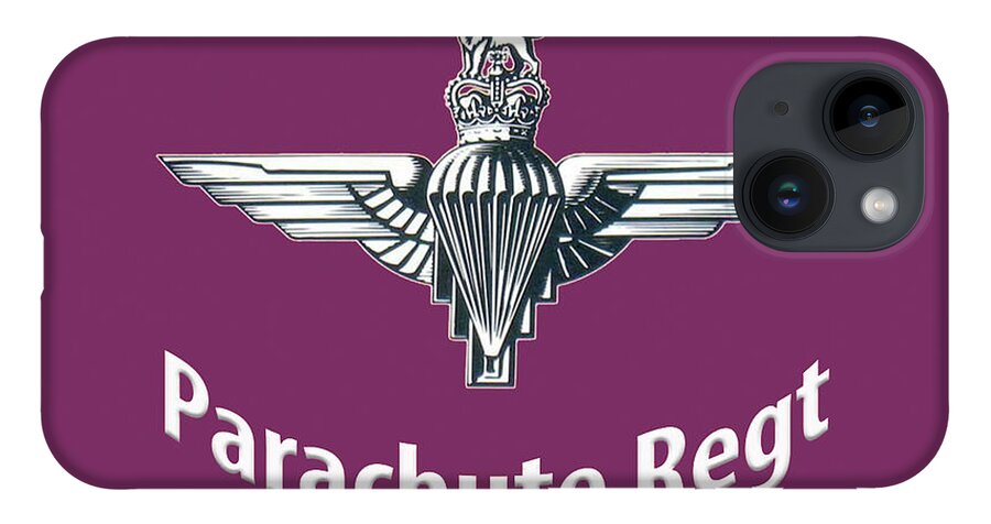 Armed Forces iPhone 14 Case featuring the digital art Parachute Regiment by Roy Pedersen