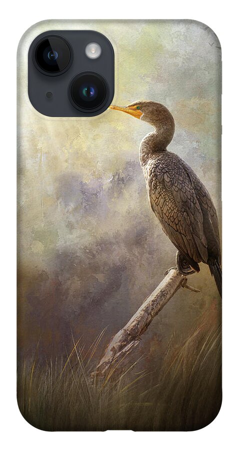 Peace iPhone 14 Case featuring the digital art Peaceful Morning in the Marsh by Nicole Wilde