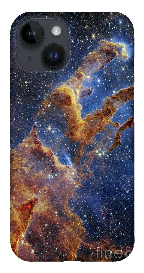 M16 iPhone Case featuring the photograph Pillars of Creation, JWST image by Science Photo Library