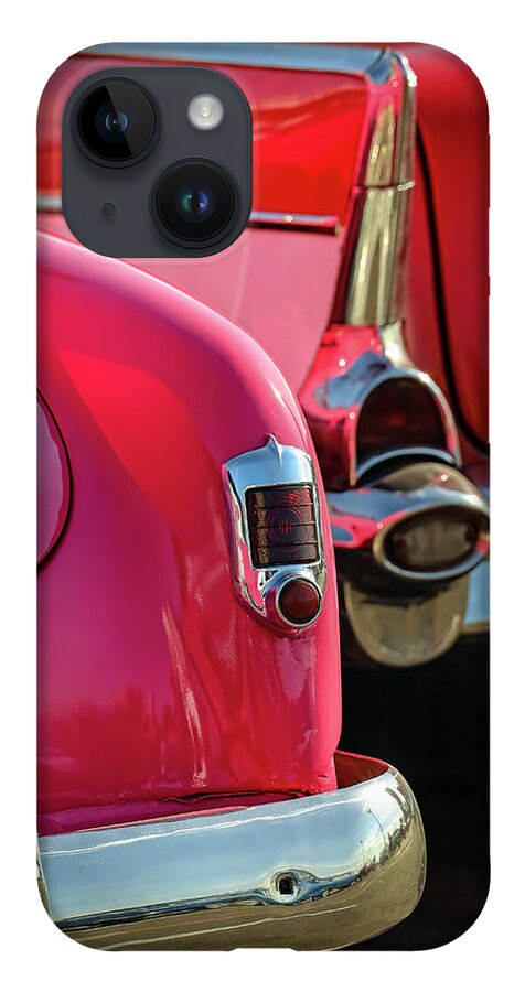 Cars iPhone 14 Case featuring the photograph Pink and Red by M Kathleen Warren