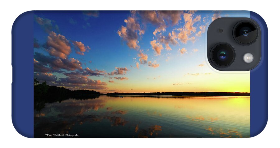 Sunset iPhone 14 Case featuring the photograph Pink Cloud Sunset by Mary Walchuck