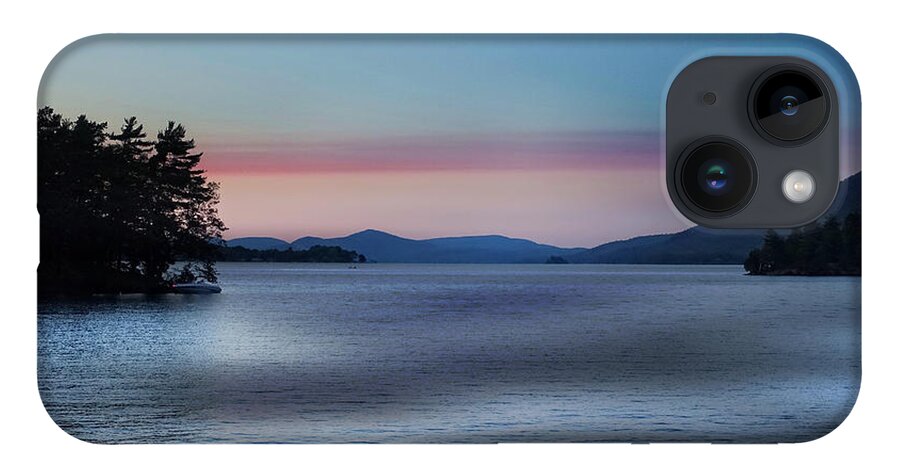 Sun iPhone Case featuring the photograph Pink Clouds and Sunset Over Lake by Russ Considine