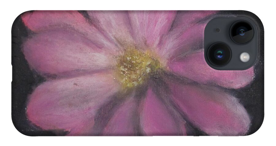 Flower iPhone Case featuring the painting Pink Flower by Jen Shearer