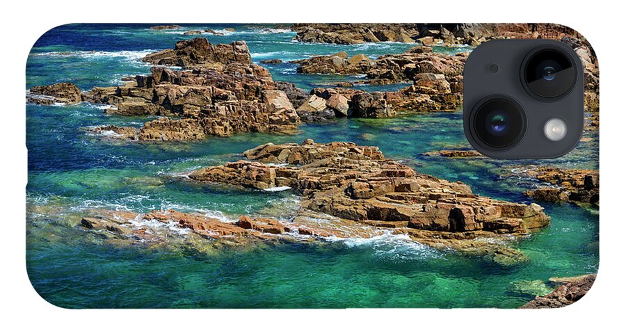 Pink Granite Coast iPhone 14 Case featuring the photograph Pink granite coast by Olivier Parent