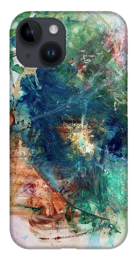 Abstract Art iPhone Case featuring the painting Pleasantries Aside by Rodney Frederickson