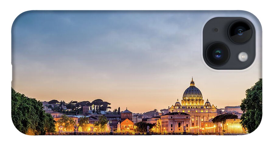 Rome iPhone 14 Case featuring the photograph Ponte Sant' Angelo by Alexios Ntounas