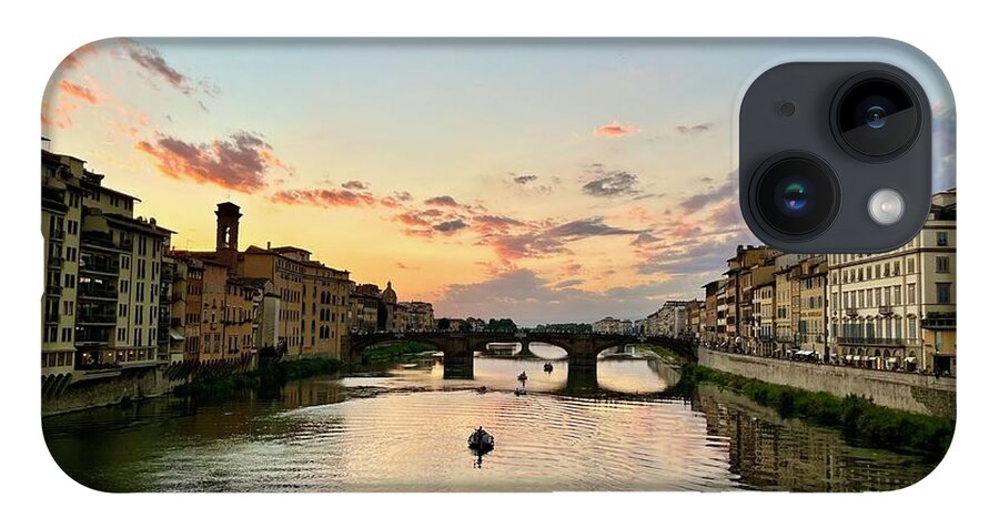  iPhone 14 Case featuring the photograph ponte Santo Spirito by Judy Frisk