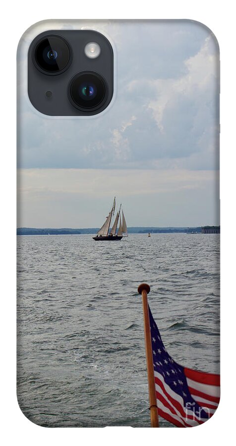  iPhone 14 Case featuring the photograph Portland Schooner by Annamaria Frost