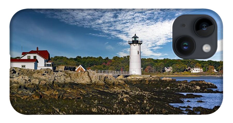 Lighthouse iPhone 14 Case featuring the photograph Portsmouth Harbor Lighthouse by Carolyn Mickulas