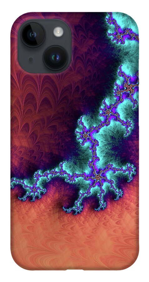 Abstract iPhone 14 Case featuring the digital art Putting the Best Foot Forward by Manpreet Sokhi