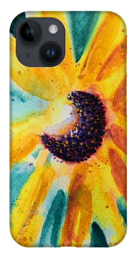 Sunflower iPhone Case featuring the painting Radiance in Bloom by Bonny Puckett
