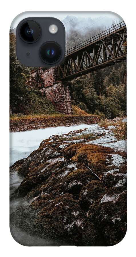 Transmission iPhone Case featuring the photograph Railway bridge in Gesause National Park by Vaclav Sonnek