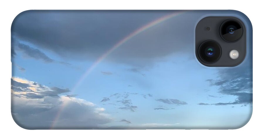 Rainbow iPhone 14 Case featuring the photograph Rainbow after the Storm by Chris Montcalmo