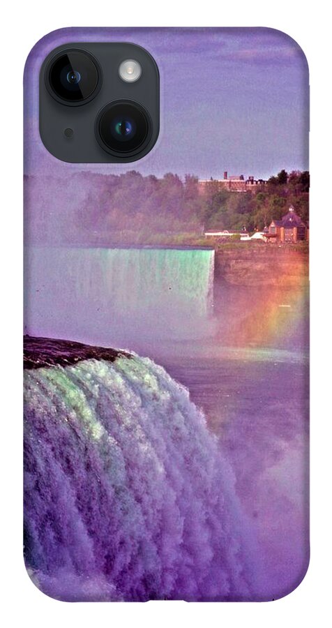 Rainbow iPhone Case featuring the photograph Rainbow over the Niagara Falls by Bess Carter