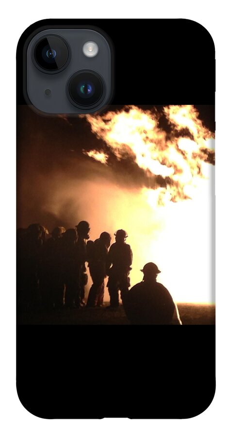 Firefighter iPhone 14 Case featuring the photograph Real Heroes in Action by Lee Darnell