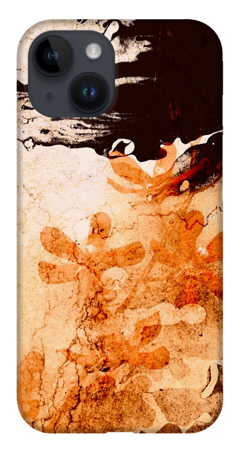 Abstract iPhone 14 Case featuring the digital art Reclaimed Wall by Canessa Thomas