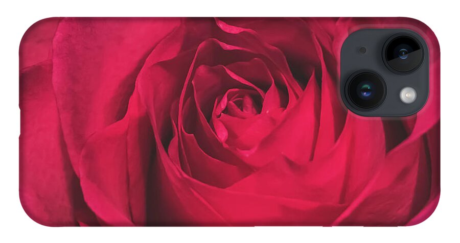 Red iPhone 14 Case featuring the photograph Red Rose by Anamar Pictures