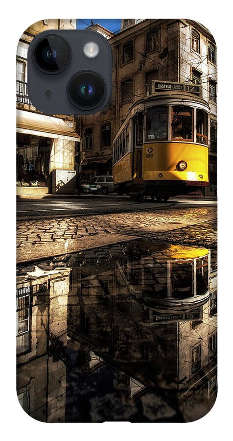 Tram12 iPhone 14 Case featuring the photograph Reflected by Jorge Maia