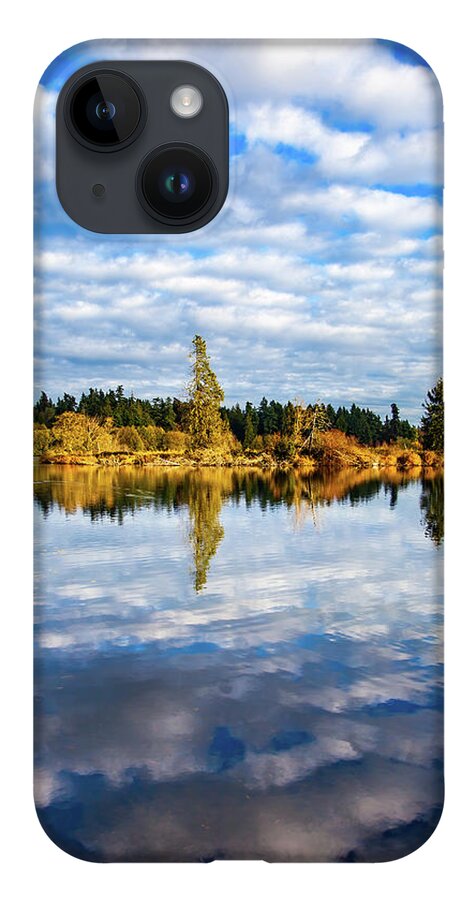Lake Ballinger iPhone 14 Case featuring the photograph Reflections on Lake Ballinger by Tommy Farnsworth