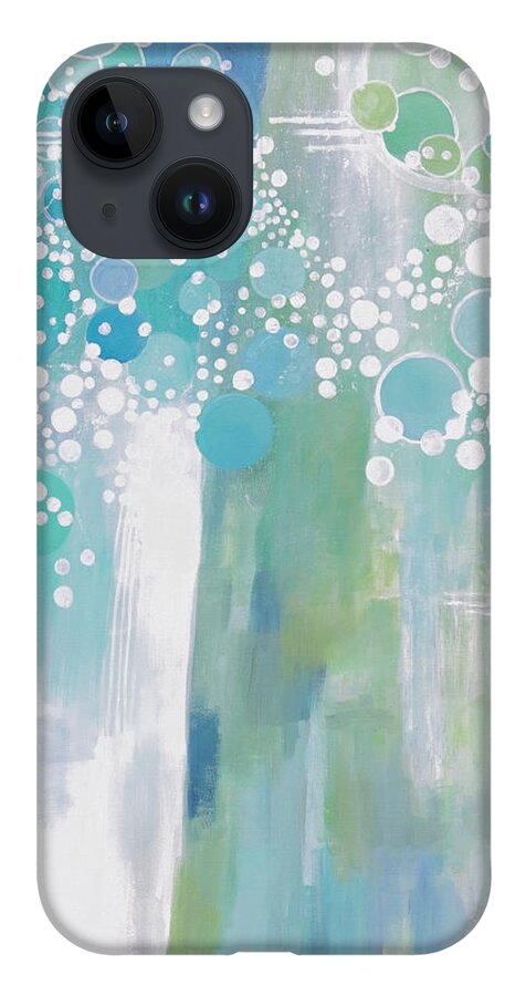 Teal iPhone 14 Case featuring the digital art Refreshingly by Linda Bailey