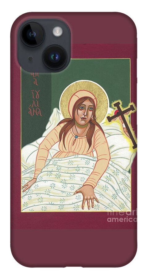 Revelations Of Julian Of Norwich iPhone 14 Case featuring the painting Revelations of Julian of Norwich 316 by William Hart McNichols
