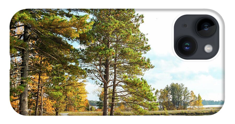 Seney National Wildlife Refuge iPhone 14 Case featuring the photograph Road Through the Wildlife Refuge by Robert Carter