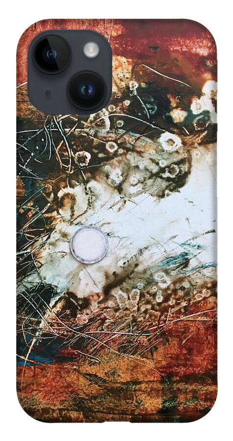 Abstract Art iPhone 14 Case featuring the painting Root Slaver Ends by Rodney Frederickson