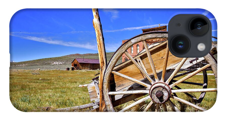 Bodie iPhone 14 Case featuring the photograph Rustic Wagon by Lana Trussell