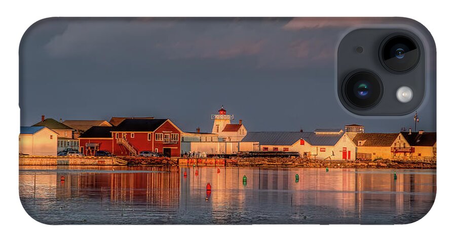 Pei iPhone 14 Case featuring the photograph Rustico Harbor in the Summer Golden Hour by Marcy Wielfaert