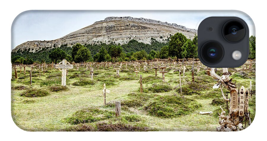 Sad Hill Cemetery iPhone 14 Case featuring the photograph Sad Hill Cemetery Panorama by Weston Westmoreland