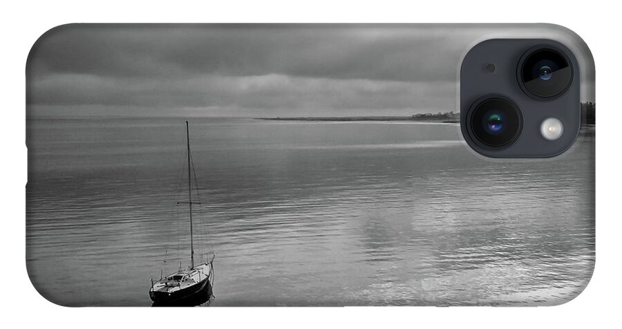 Sunrise iPhone 14 Case featuring the photograph sailboat sunrise - Keyport, NJ by Steve Stanger